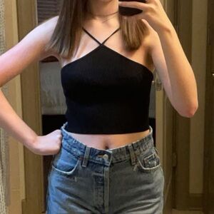 Princess Polly Kimberly Halter Top Black